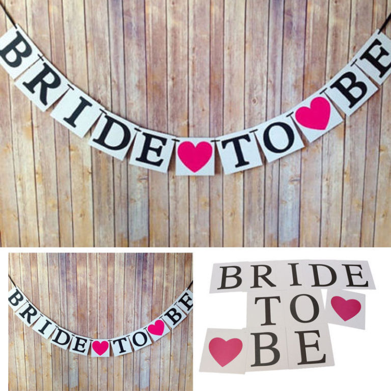 Bride To Be Banner - Print it