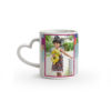 White Mug - Heart Handle Out