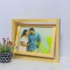 6 x 8 Rotating Photo Frame Double Sided Pinewood Picture Frame