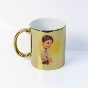 Customized Plated Mug - Gold