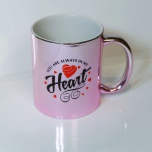 Customized Plated Mug - Pink