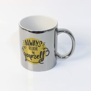 Customized Plated Mug - Silver