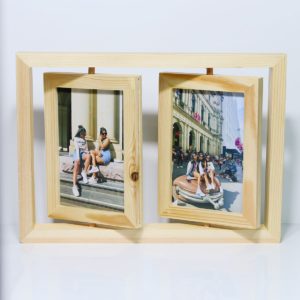 Double rotating photo frame
