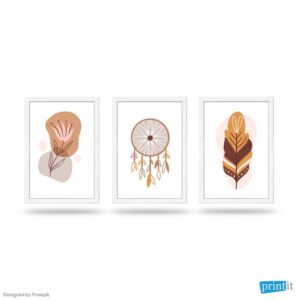 Boho Hand Drawn Wall Art - WA03