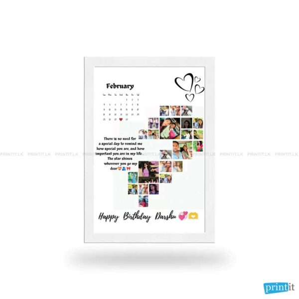 8x12 White photo frame